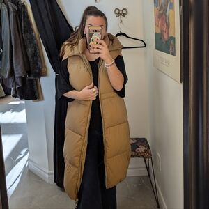 Tan Puffer Vest Tommy Hilfiger